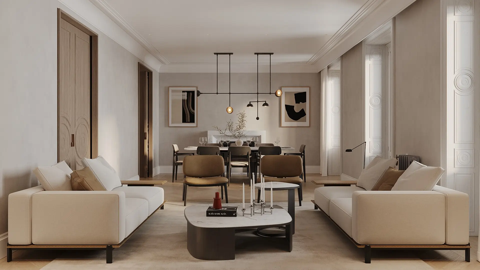 1 salon comedor amplio vivienda malasana madrid