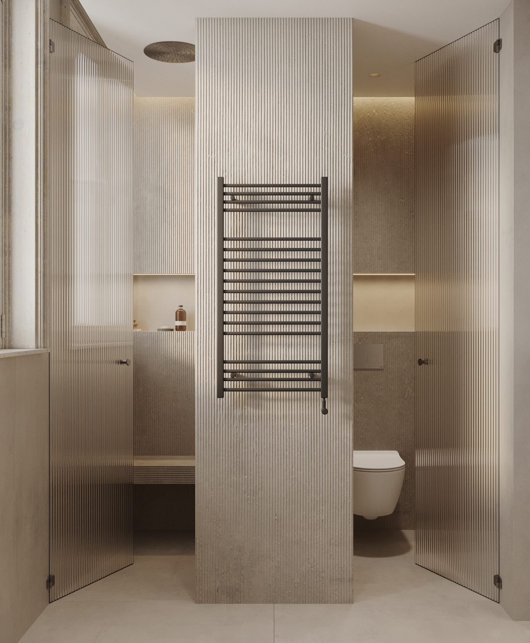 Baño en vivienda reformada en Malasaña, Madrid