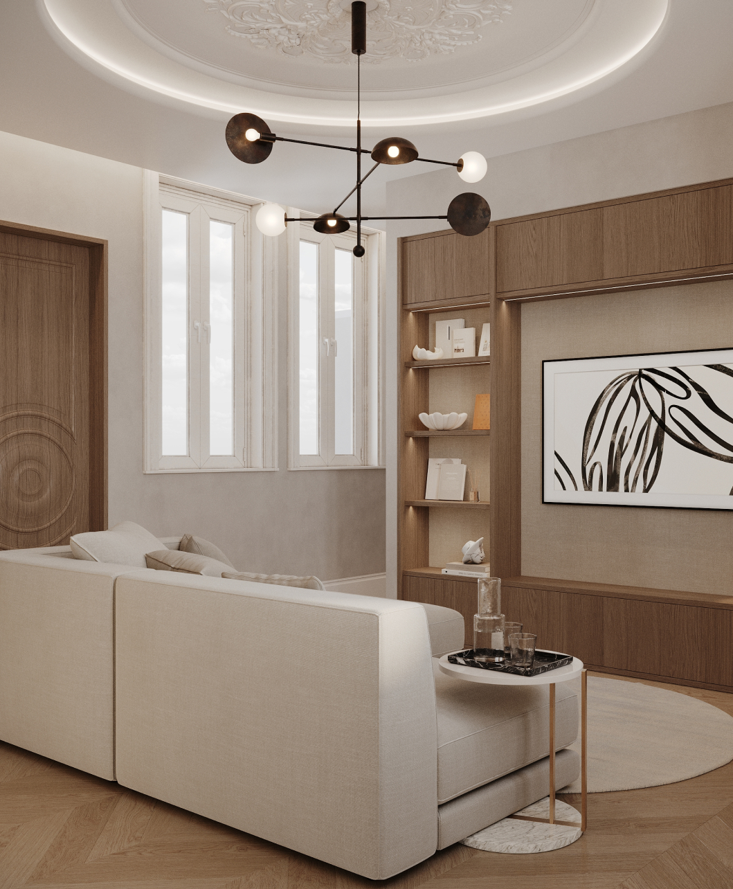 Tres dormitorios en vivienda reformada en Malasaña, Madrid