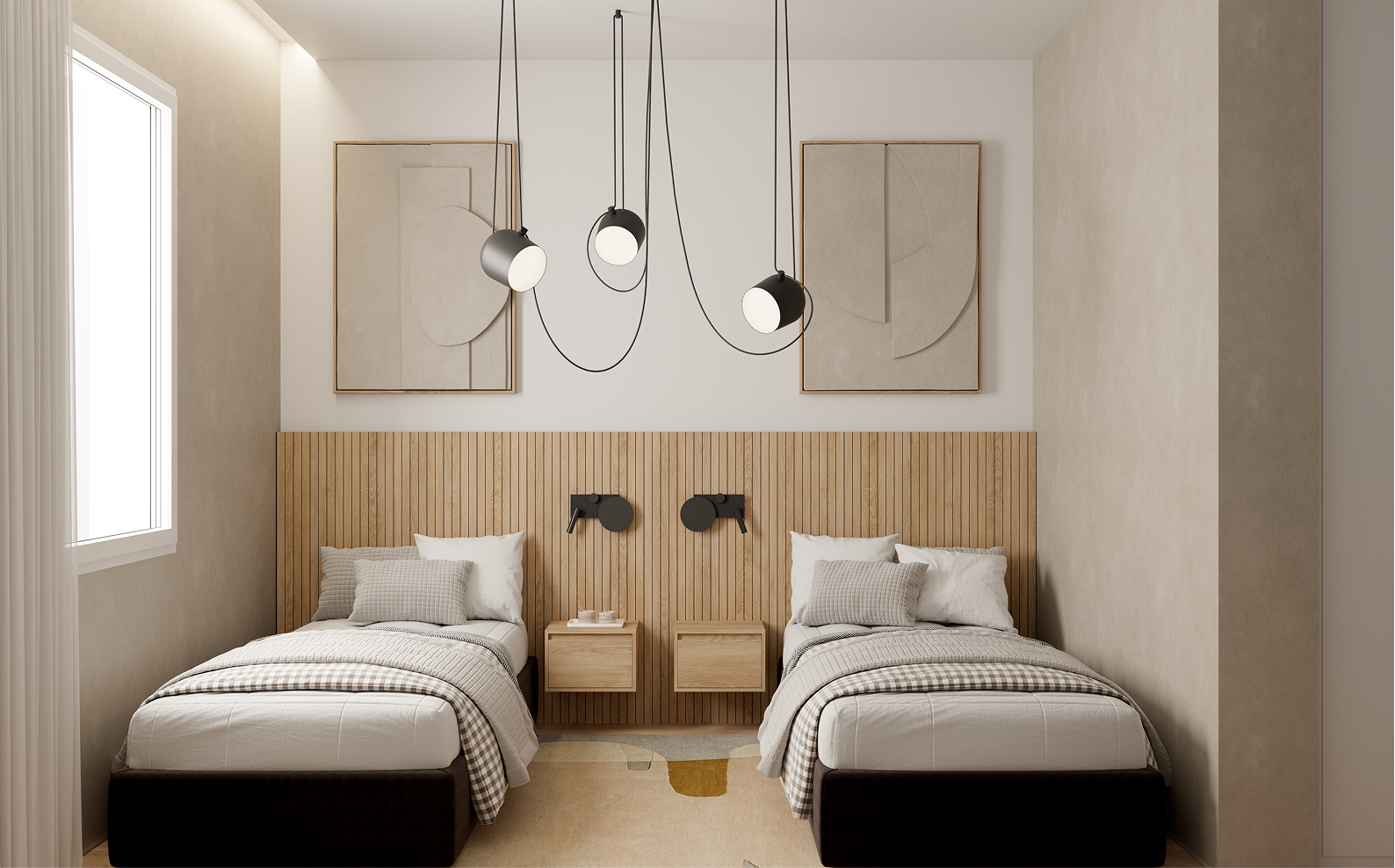 Dormitorio secundario en vivienda reformada en Lista, barrio de Salamanca, Madrid